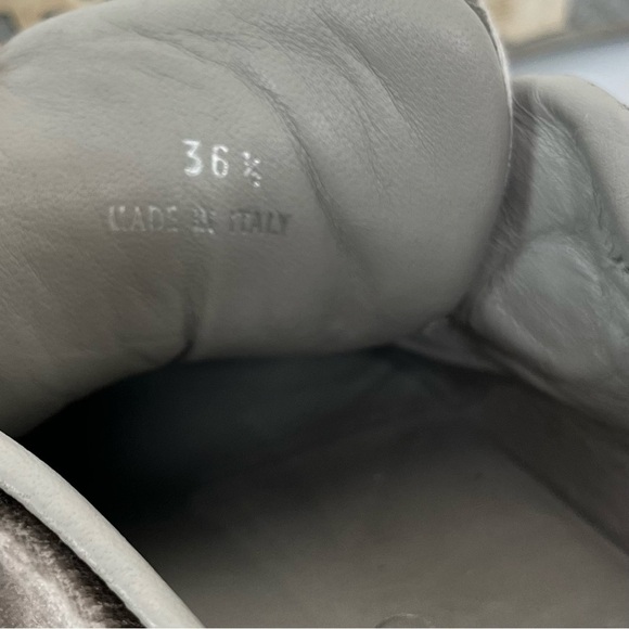 JIMMY CHOO Ny Velvet Sneakers In Moonstone Grey Size 6.5 - Picture 14 of 14